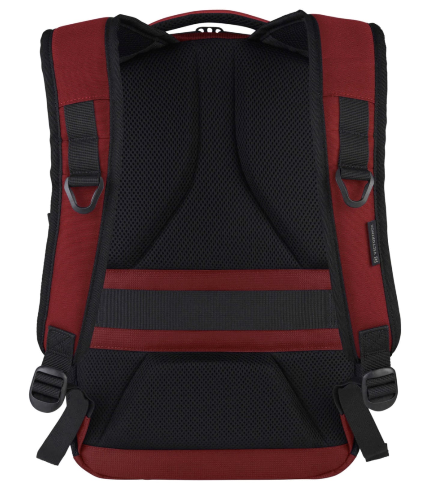 Padded adjustable shoulder straps and airflow channels ensure optimum carrying comfort