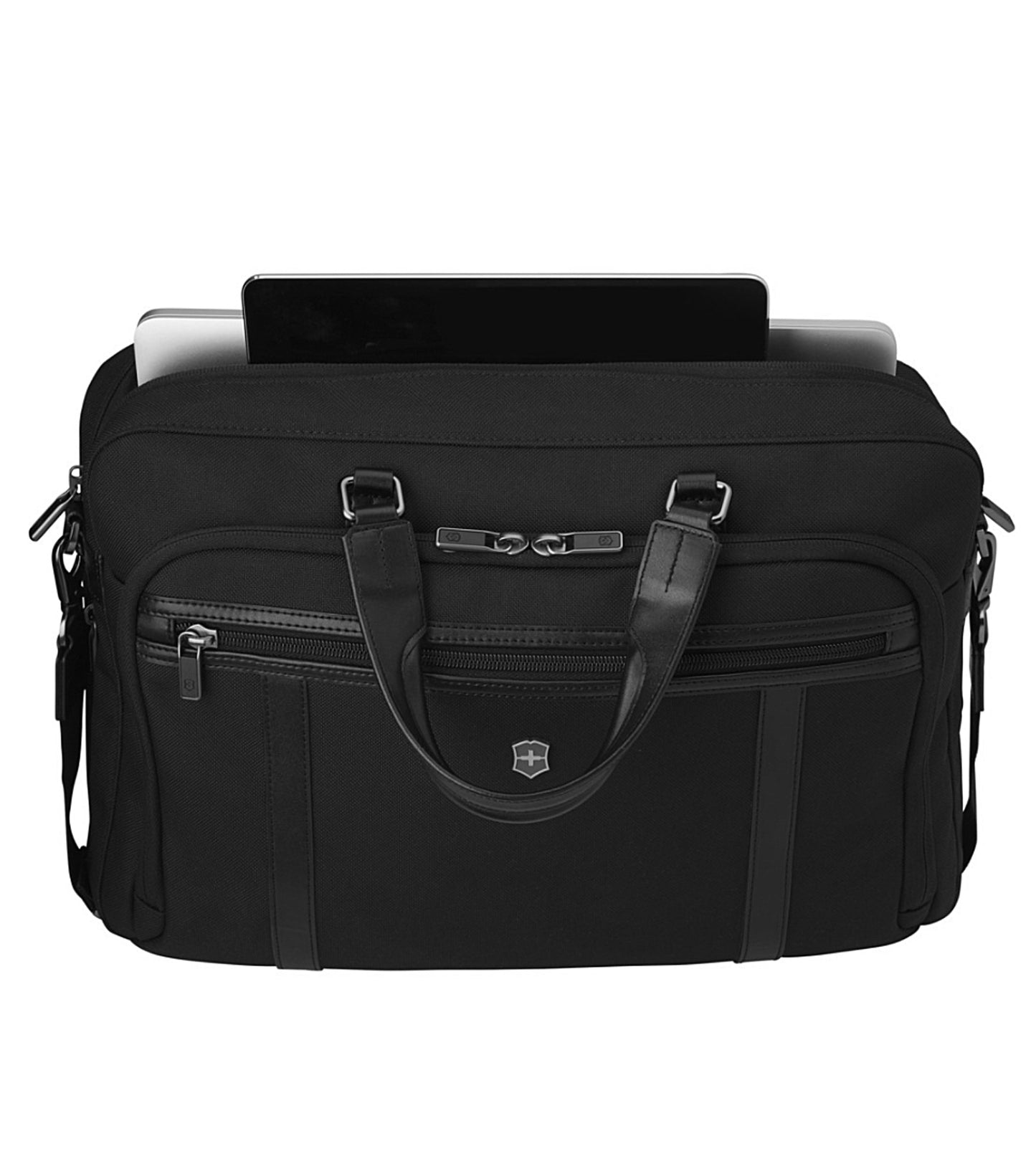 Dedicated padded 15" laptop compartment and tablet pocket