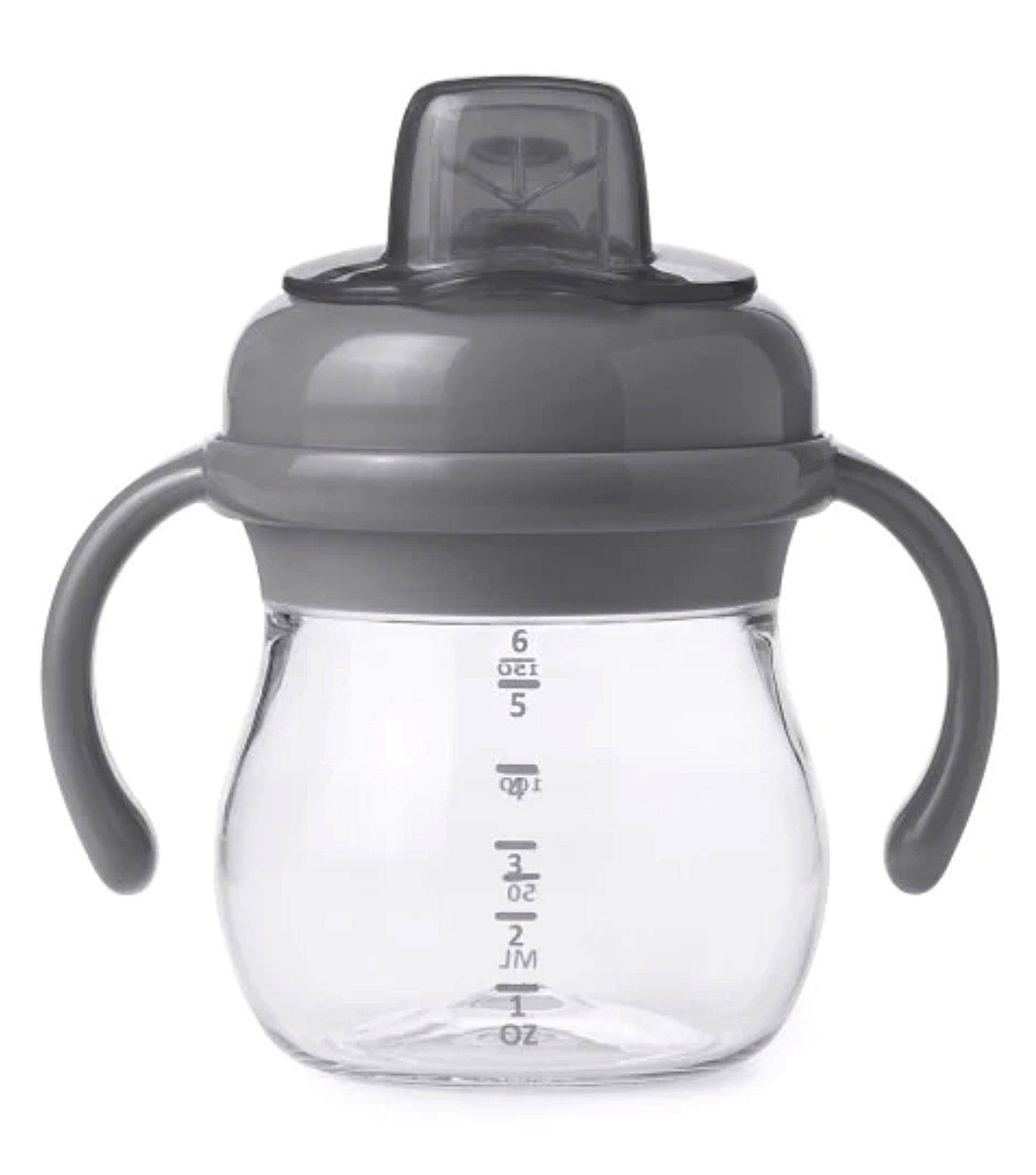 OXO Tot Grow Soft Spout Cup With Removable Handles - Grey