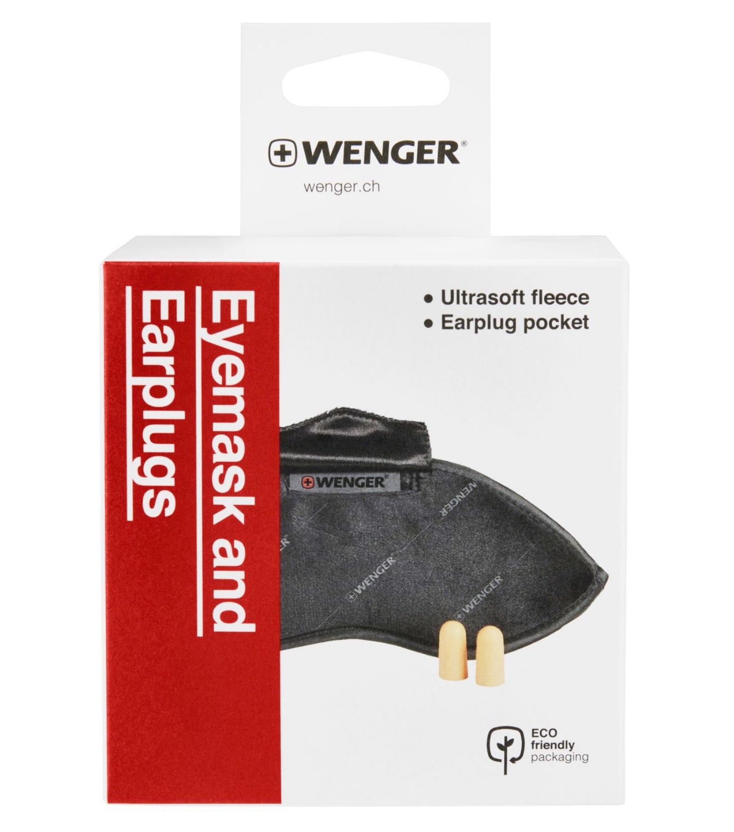 Wenger Eye Mask with Ear Plugs - Black