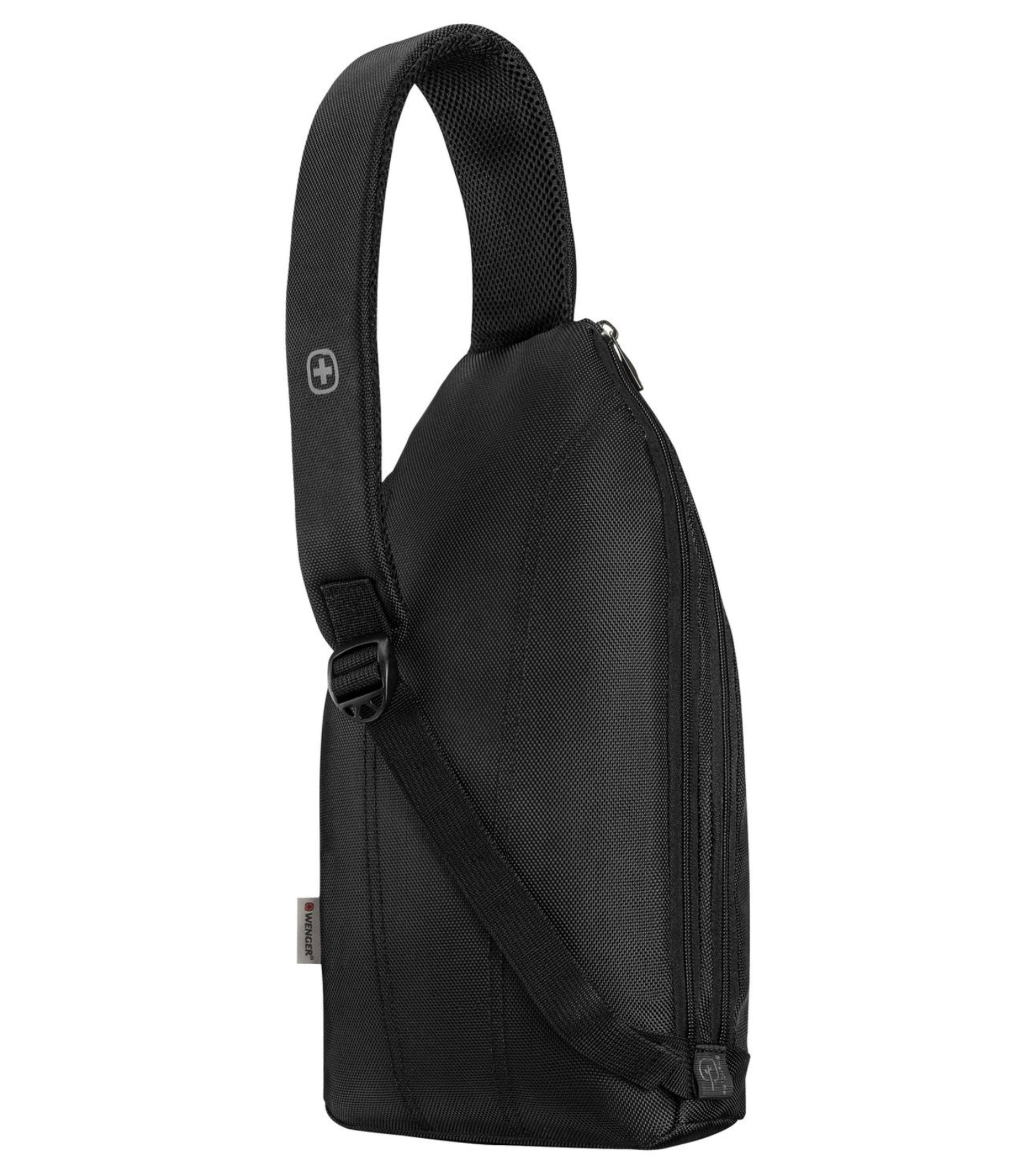 Adjustable, padded shoulder strap for maximum comfort