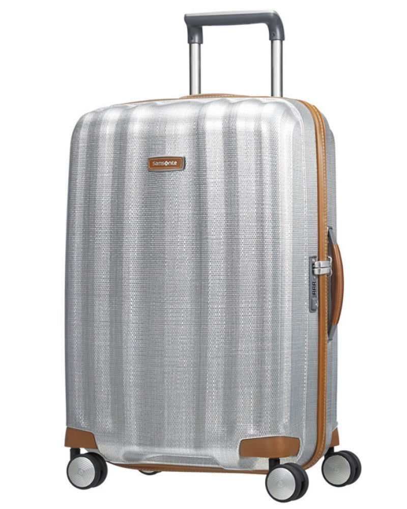 Samsonite Lite-Cube DLX 68 cm 4 Wheeled Spinner Luggage- Aluminium Colour