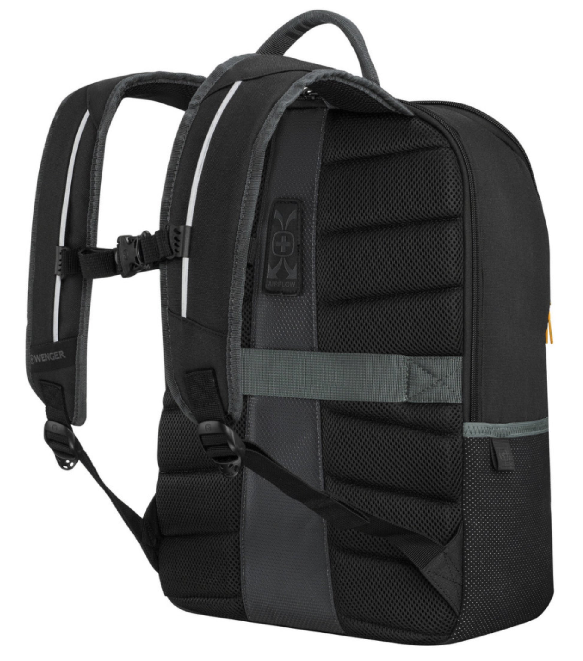 Adjustable, padded shoulder straps for maximum comfort