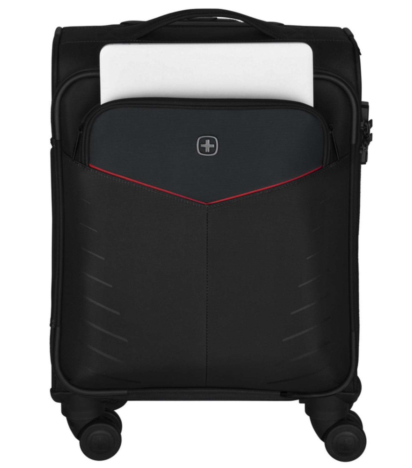 Front compartment holds a 15.6" laptop