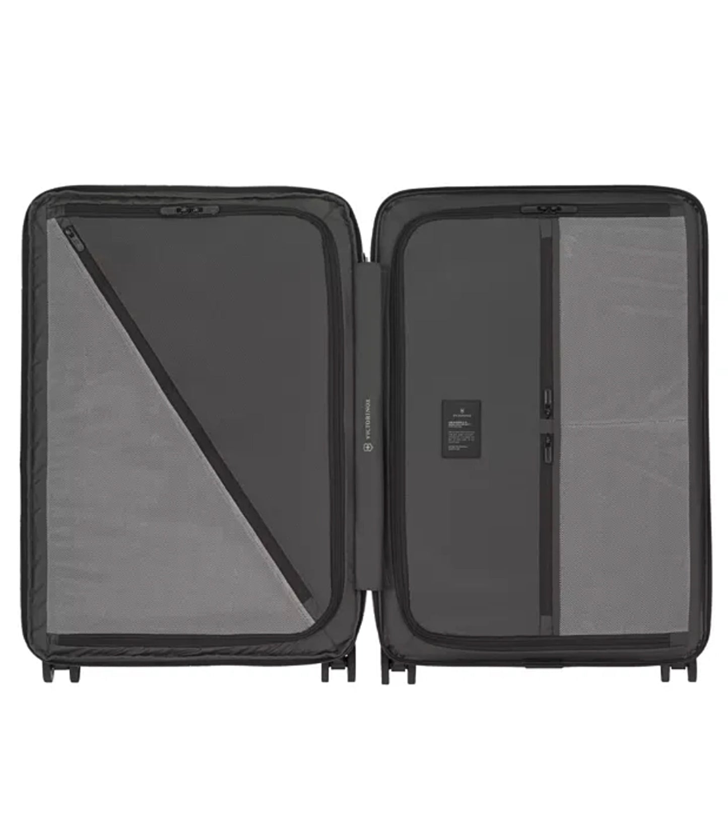 Smart butterfly opening system with two divider walls that open to the outside for quick and easy packing