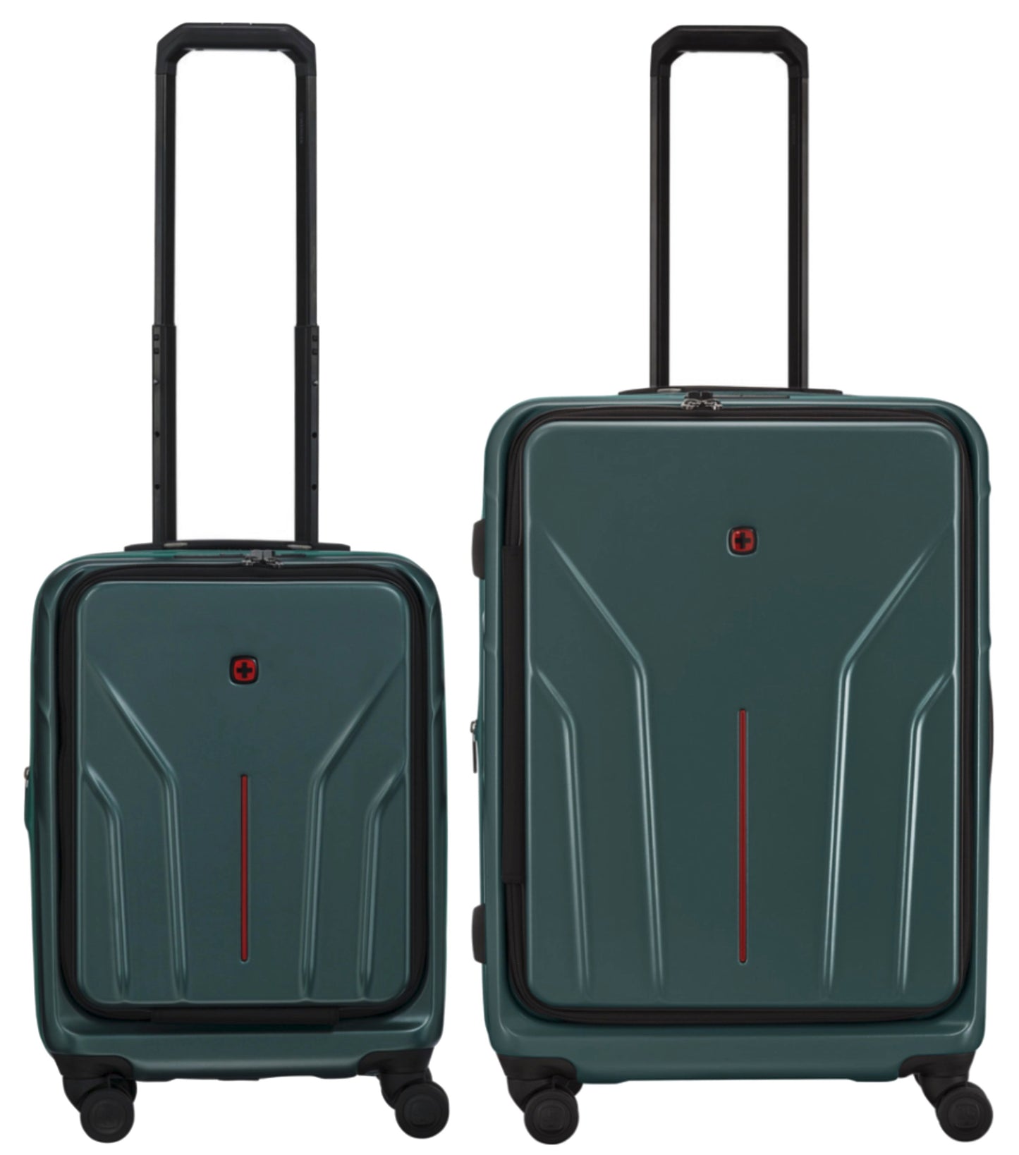 Wenger Amplix 2 Piece Hardside Suitcase Set (Carry-On and Medium Size) - Deep Lake