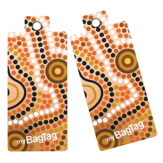 MyBagTag: Luggage Tags : Aboriginal Art : Twin Pack