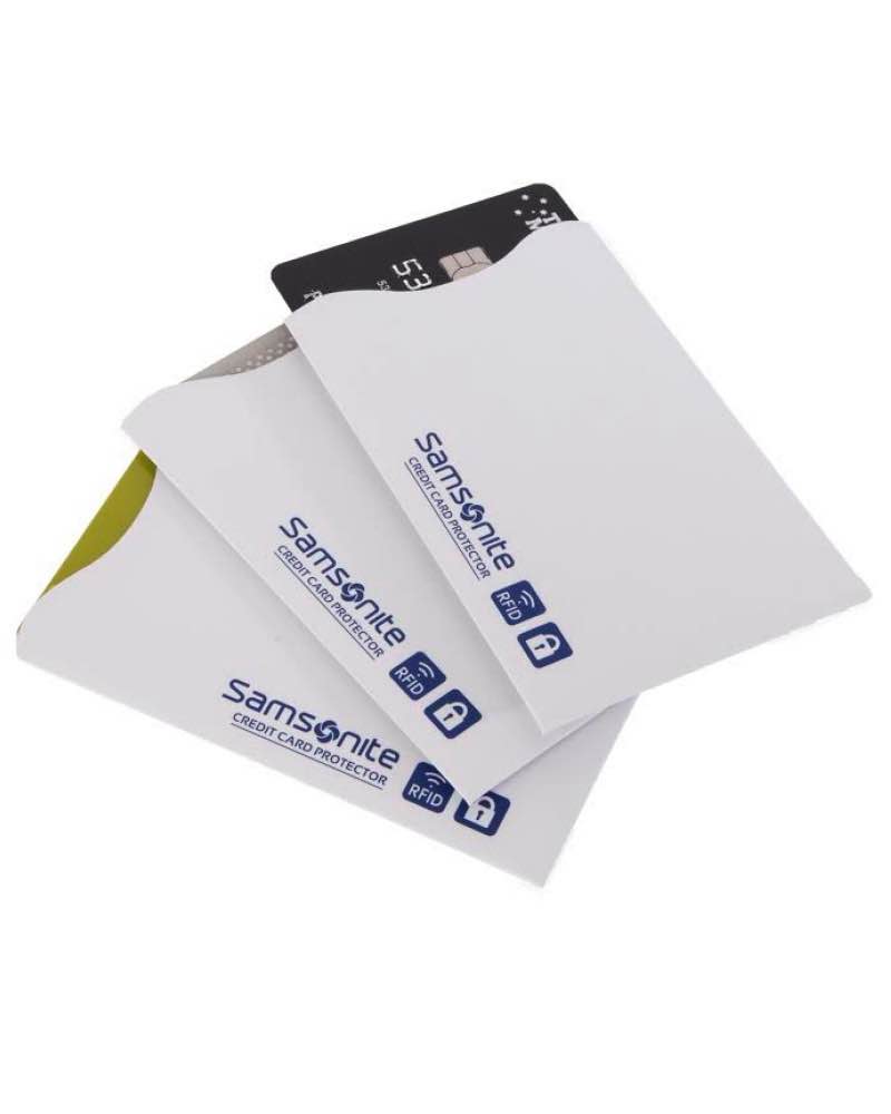 Samsonite : RFID Credit Card Sleeves (Pack of 3) - White