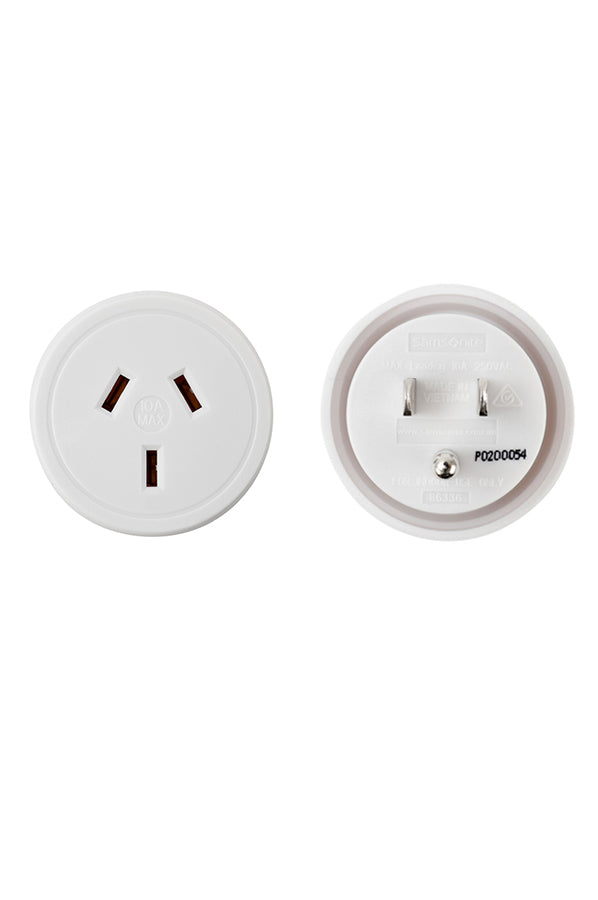 Samsonite Electrical Adaptor - Australia to USA White