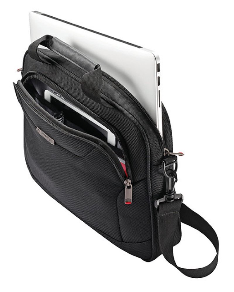 Padded main compartment fits most laptops with screens up to 13.3”