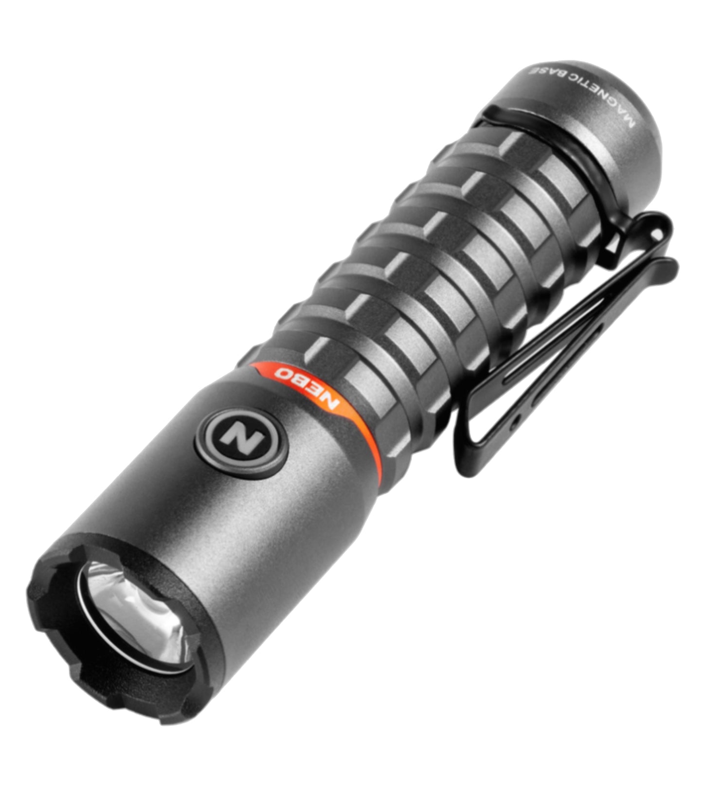 This powerful pocket light features a detachable 2-way clip for convenient carry and hands-free lighting