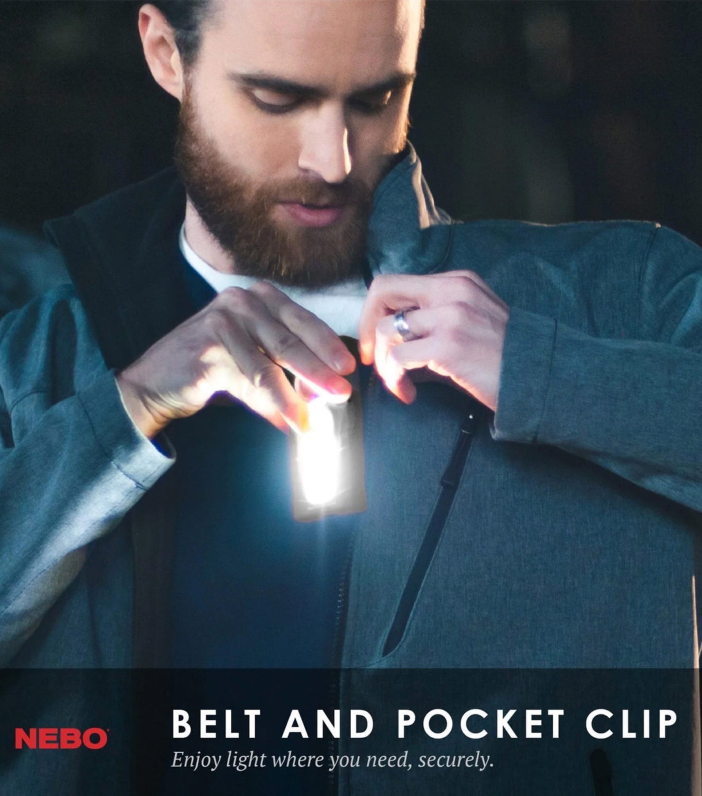 Nebo Tino 250 Lumen Pocket Torch - Black