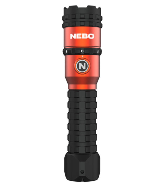 Nebo Master Series FL3000 Rechargeable Torch - Black / Orange