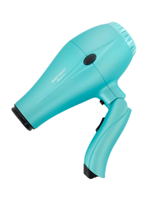 Silver Bullet Andiamo Full-Size Foldable Travel Hair Dryer - Teal