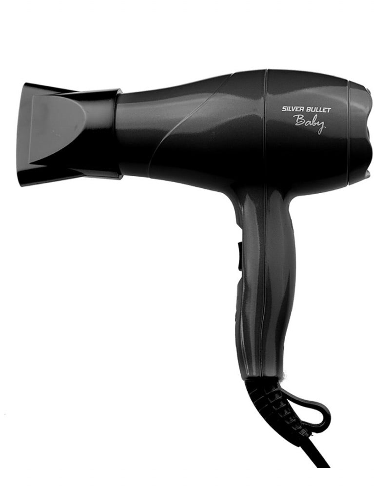 Silver Bullet Baby Travel Hair Dryer - Black