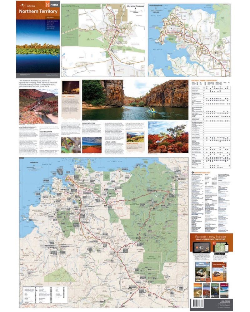 Hema Northern Territory State Map (Edition 12) - Waterproof Paper