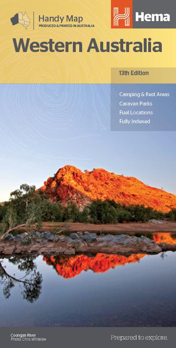 Hema Western Australia Handy Map - 13th Edition