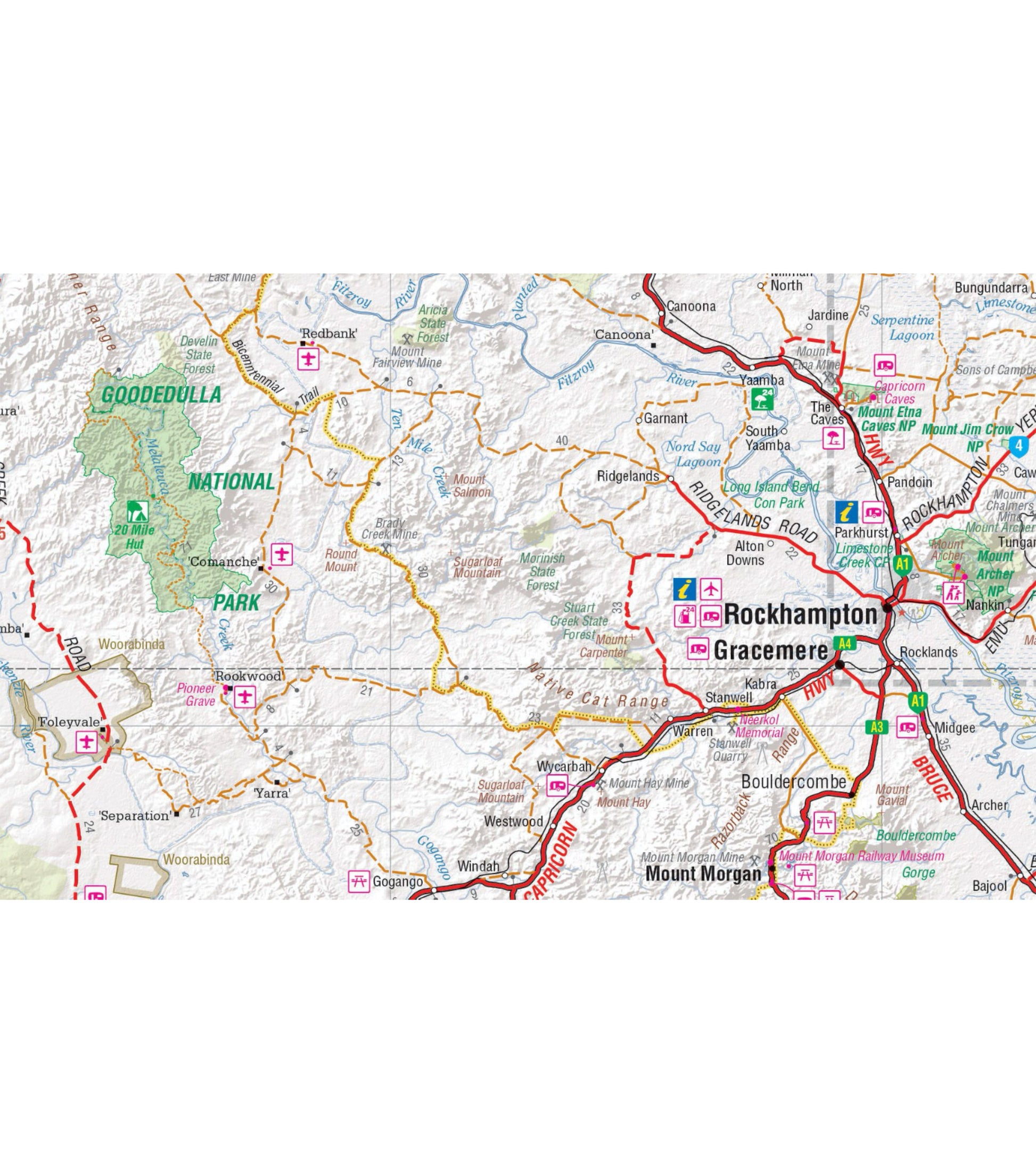 Hema Map Central Queensland - 1st Edition