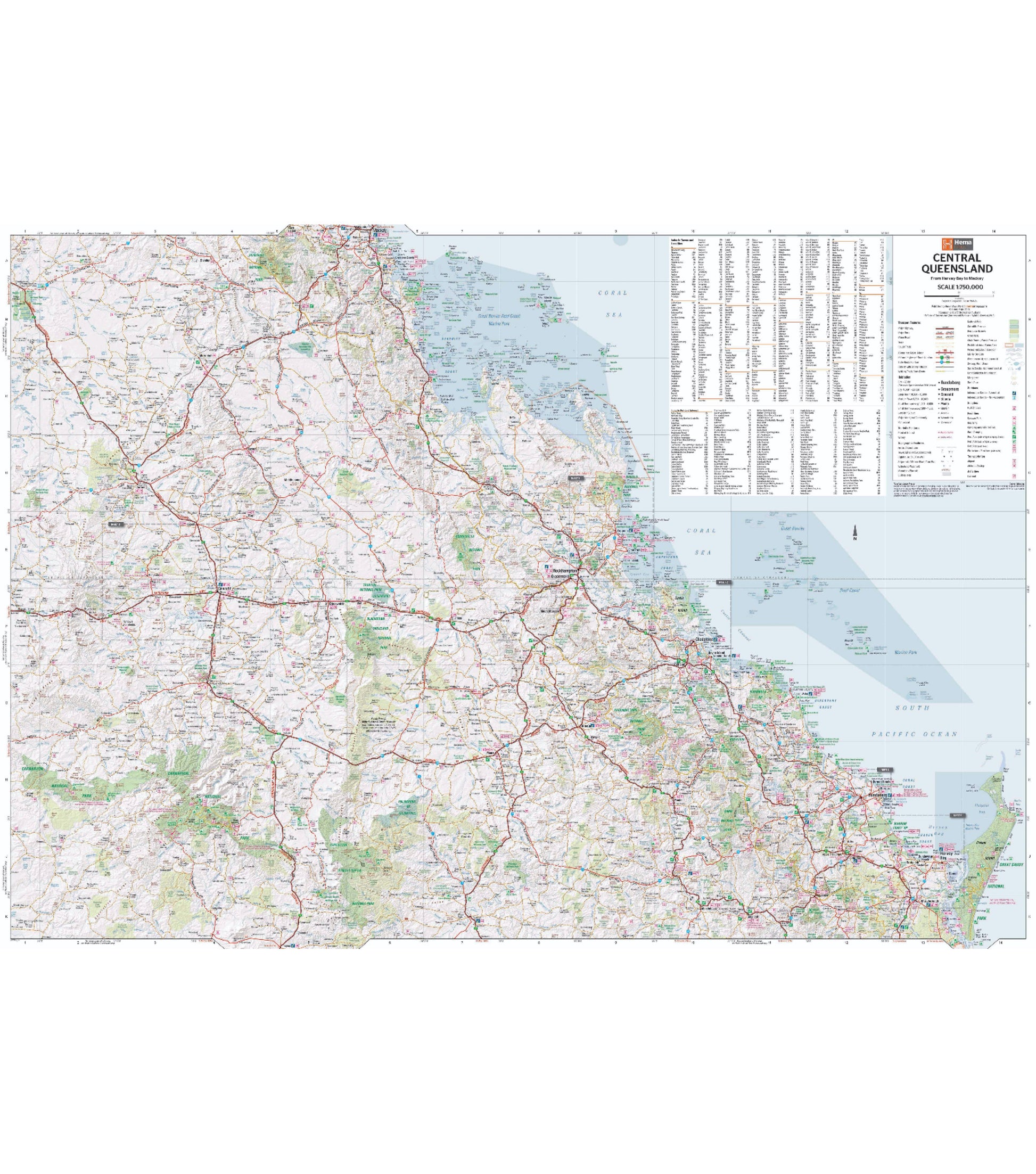 Hema Map Central Queensland - 1st Edition