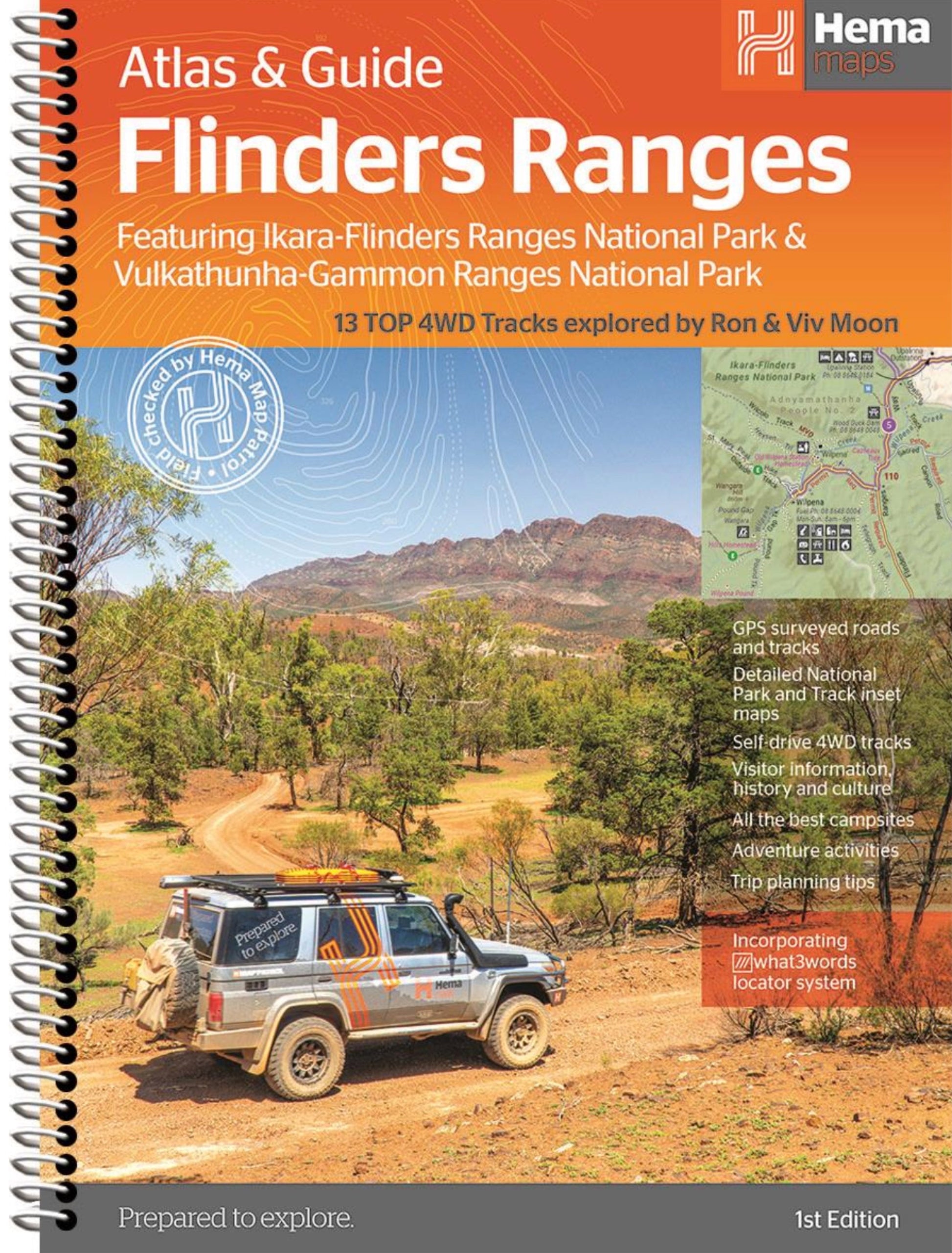 Hema Flinders Ranges Atlas and Guide (Spiral Bound) 