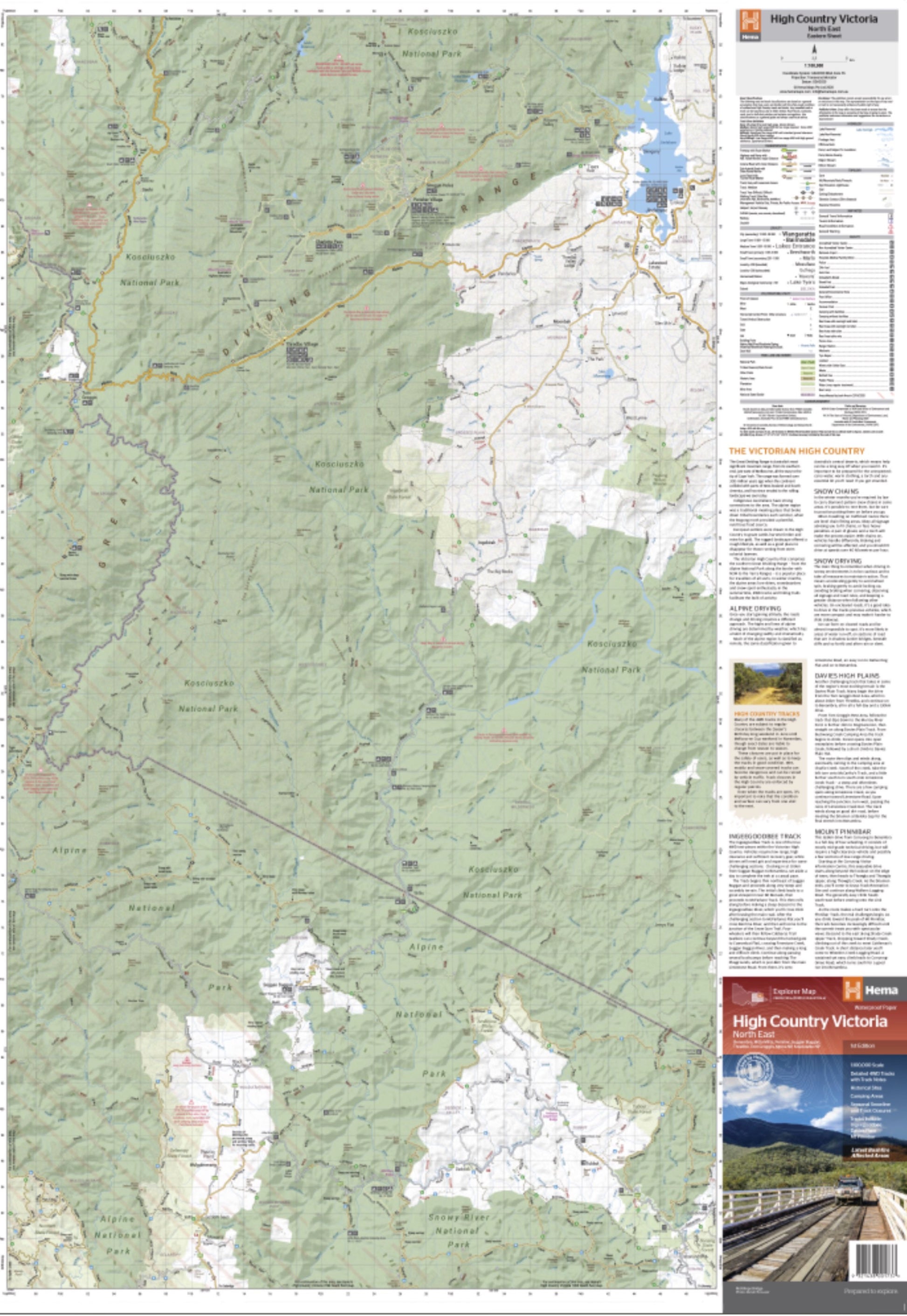 Hema Map High Country Victoria (North East) - 1st Edition