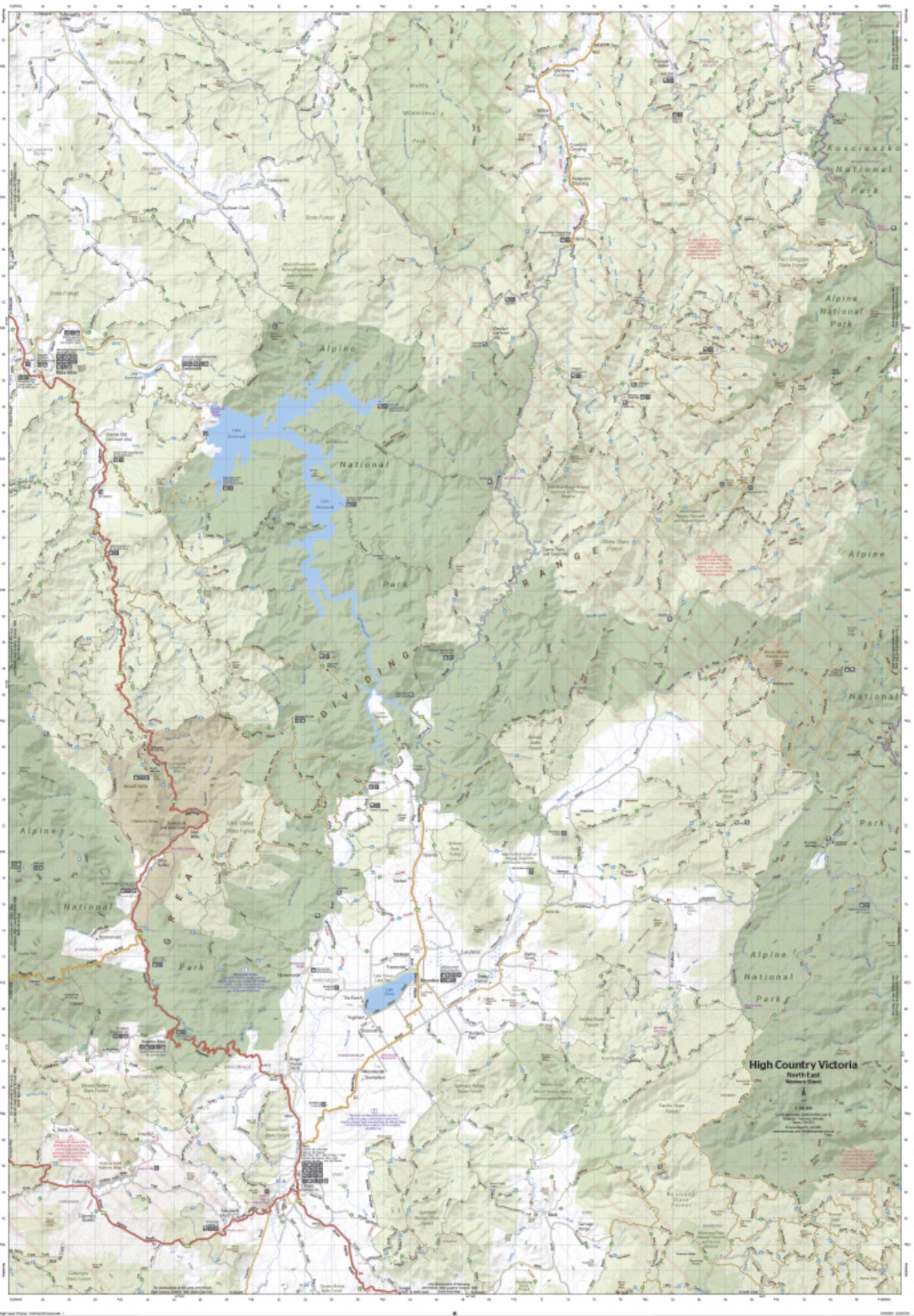 Hema Map High Country Victoria (North East) - 1st Edition