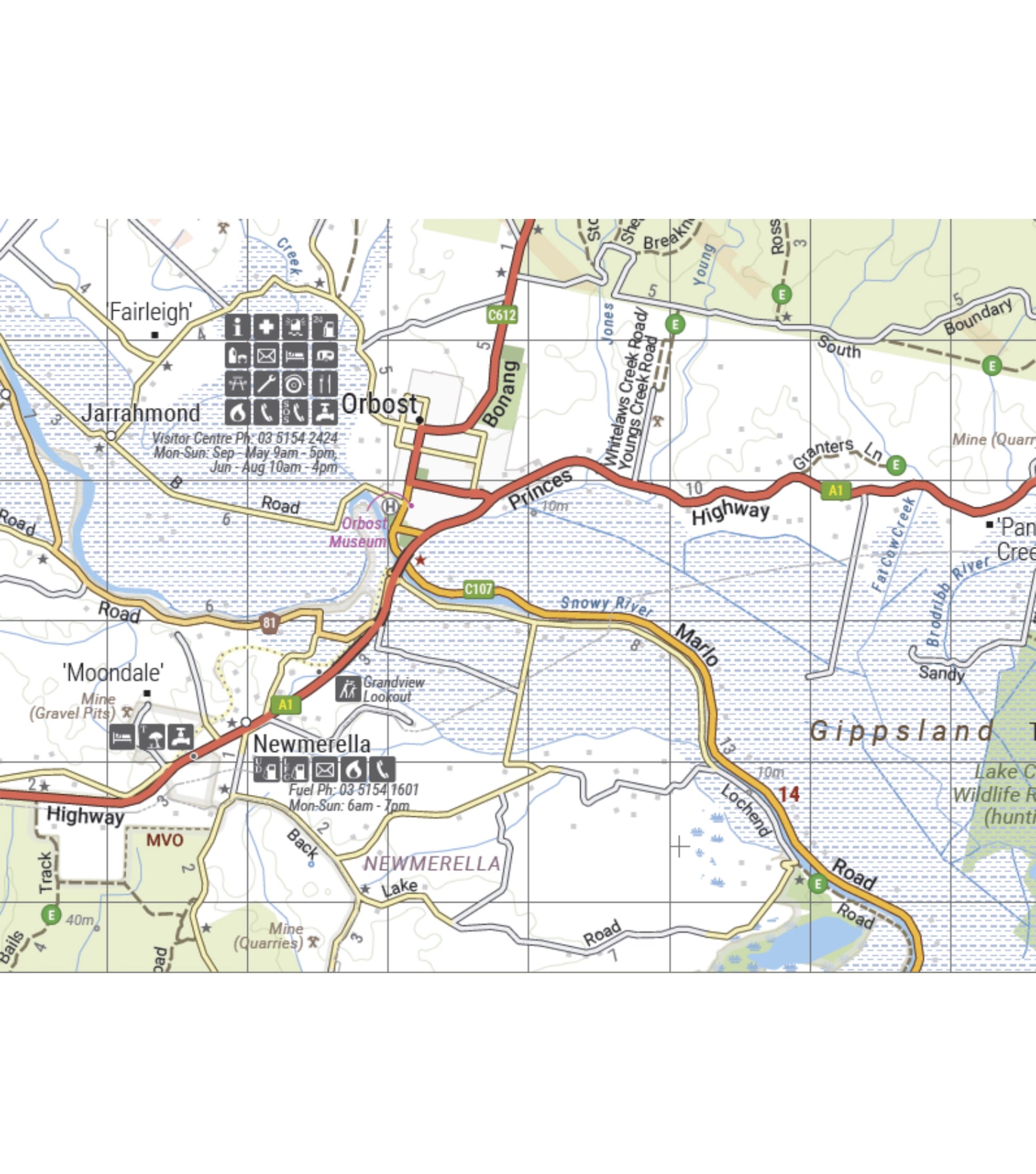 Hema Map High Country Victoria (South East) - 1st Edition