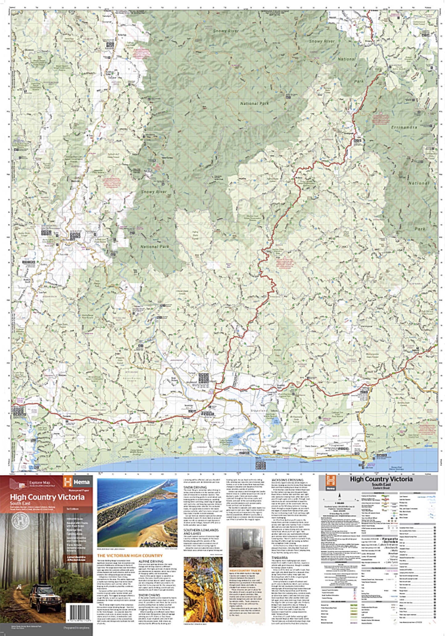 Hema Map High Country Victoria (South East) - 1st Edition