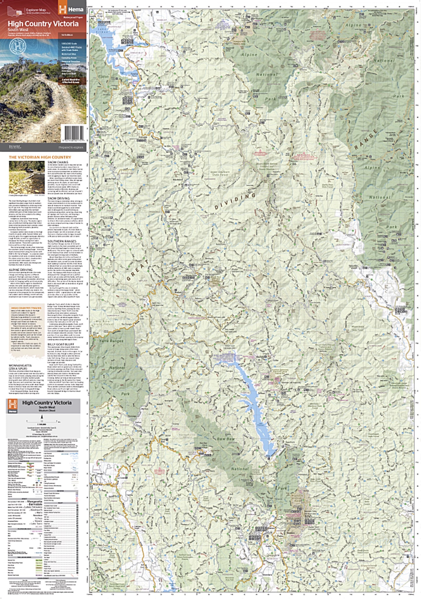 Hema Map High Country Victoria (South West) - 1st Edition