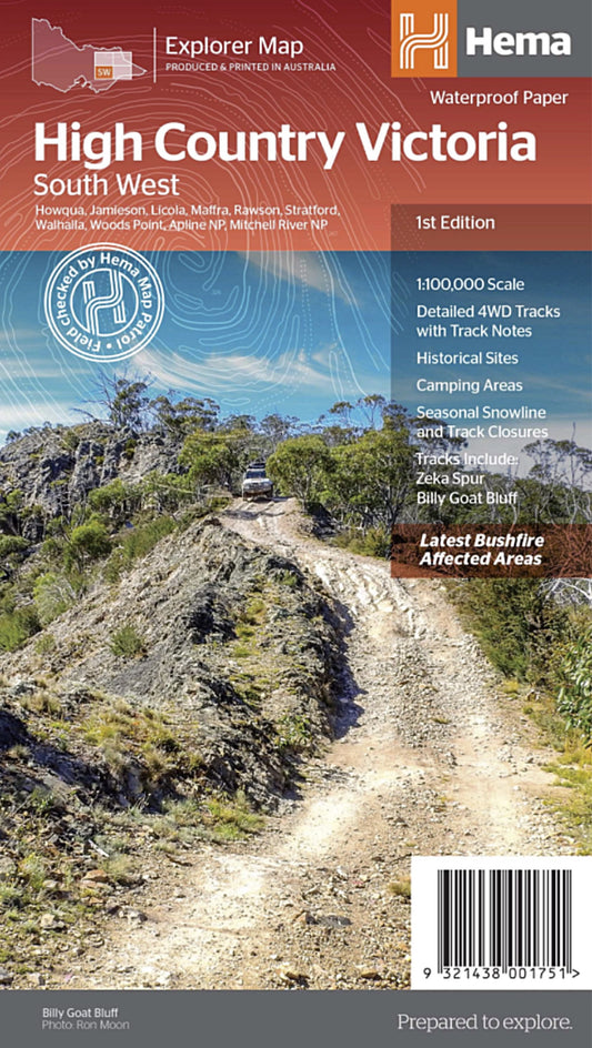 Hema Map High Country Victoria (South West) - 1st Edition