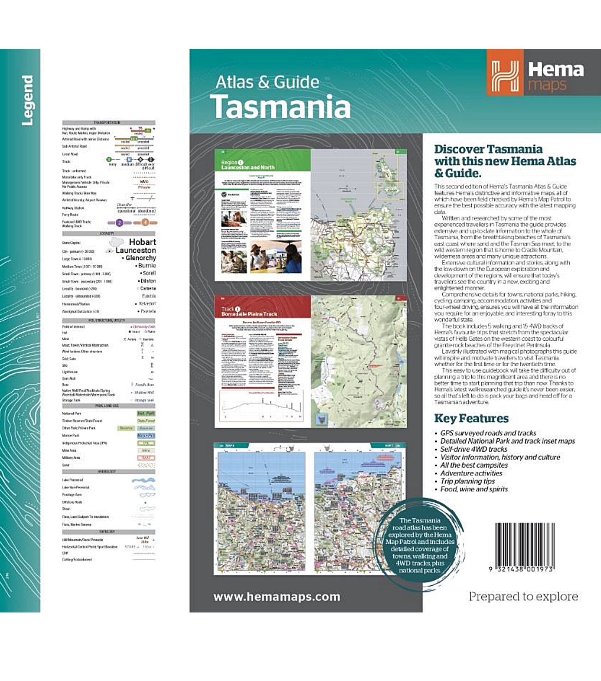 Hema Maps Tasmania Atlas and Guide - 2nd Edition