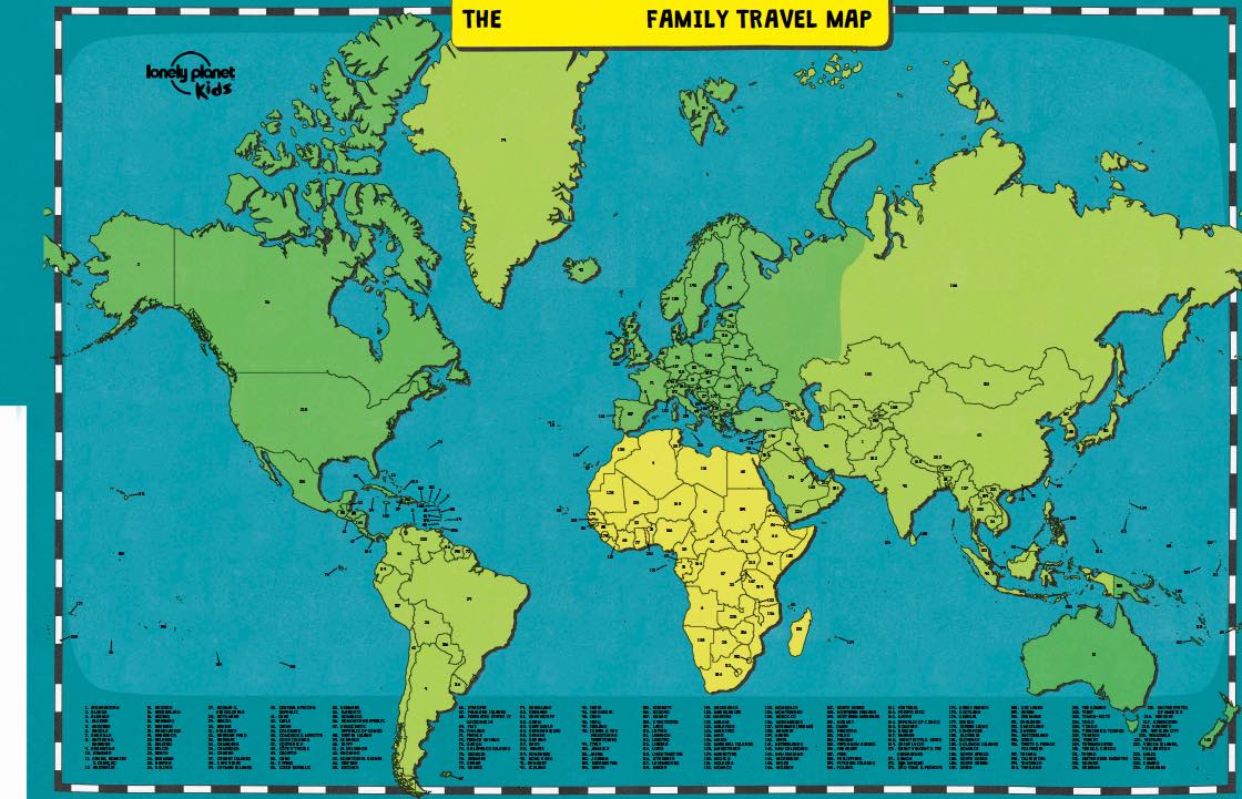 Lonely Planet My Family Travel Map