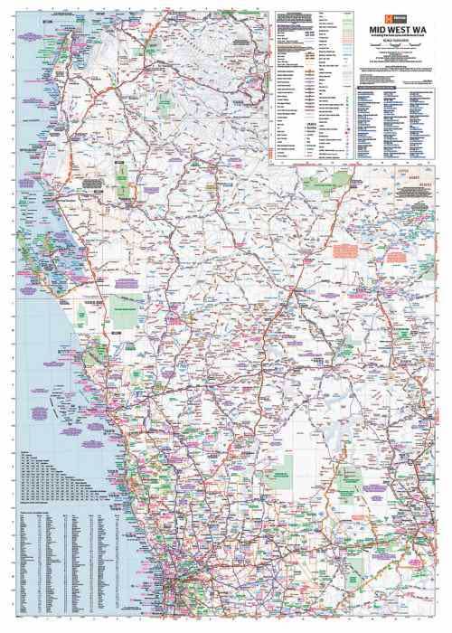 Hema Map Mid West Western Australia - 4th Edition