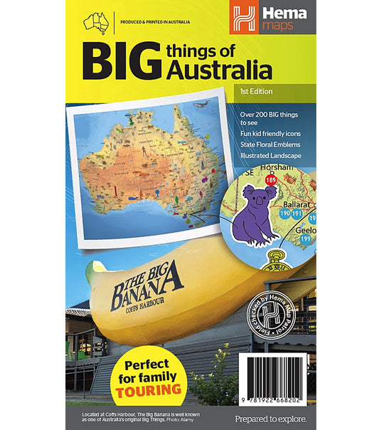 Hema Big things of Australia Map - Edition 1