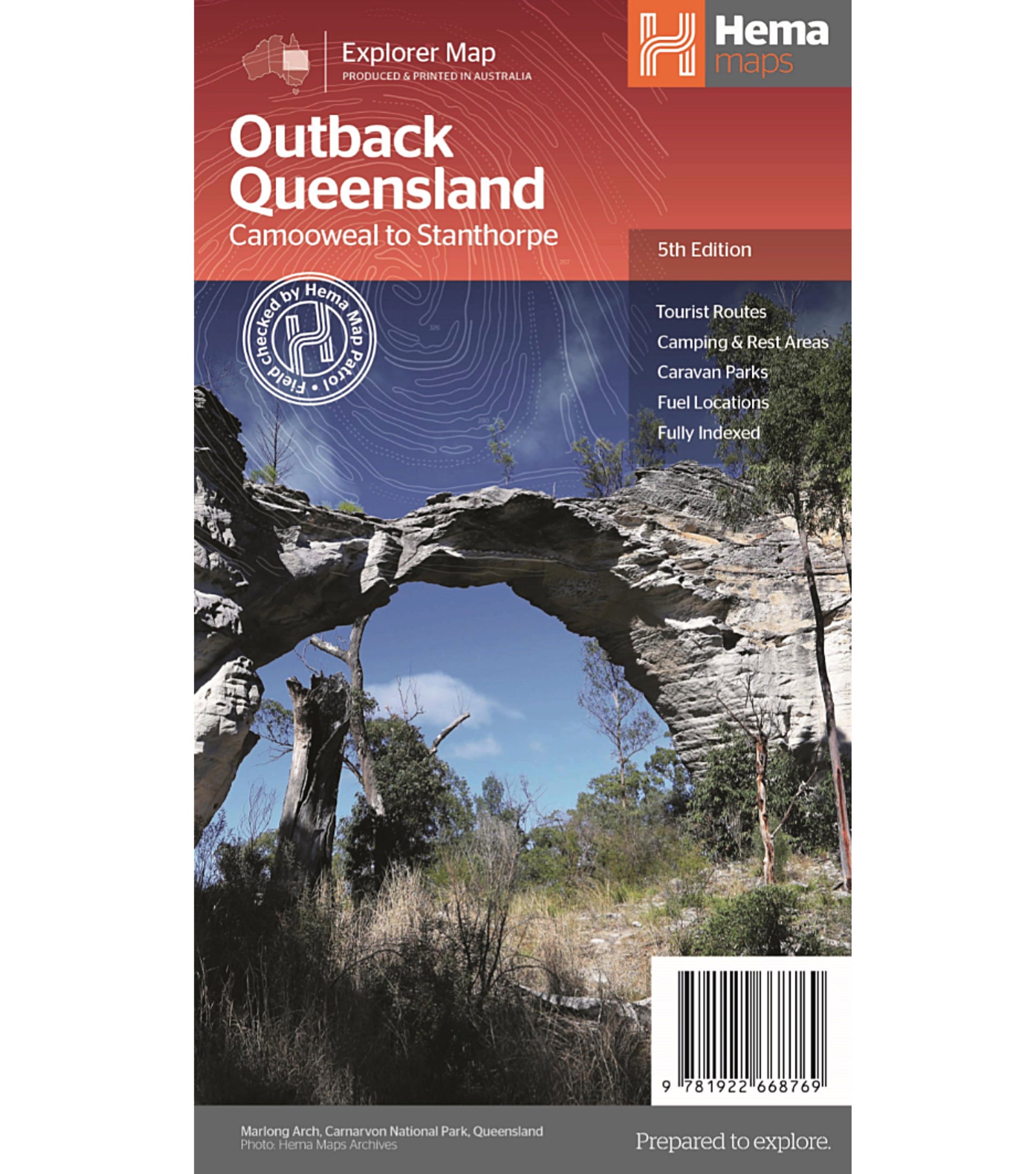 Hema Outback Queensland Map - 5th Edition