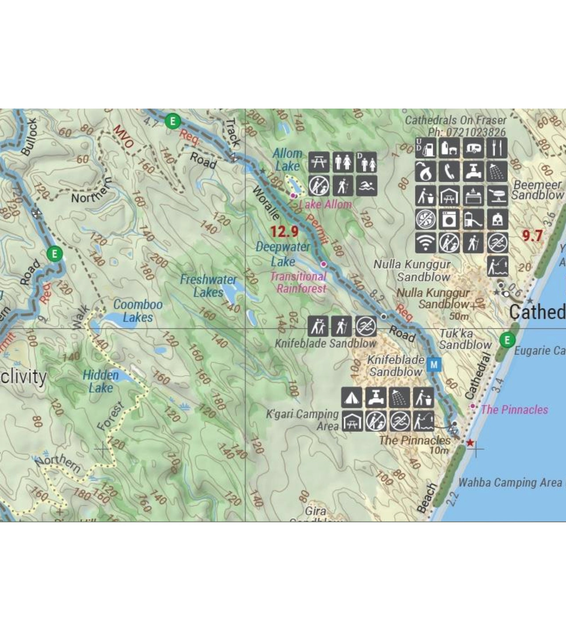 Hema Map Fraser Island (K'gari) - 10th Edition