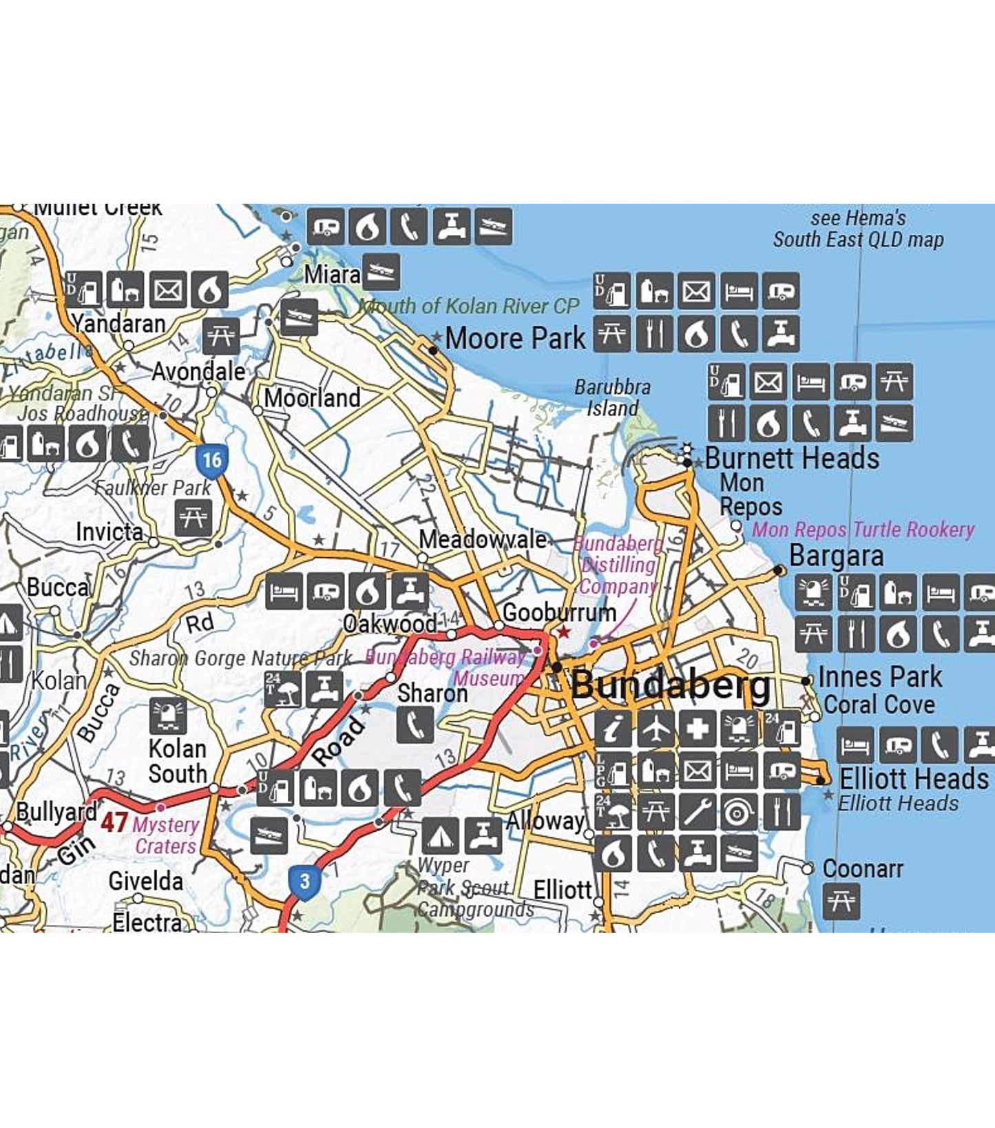 Hema Map Central Coast Queensland - 1st Edition