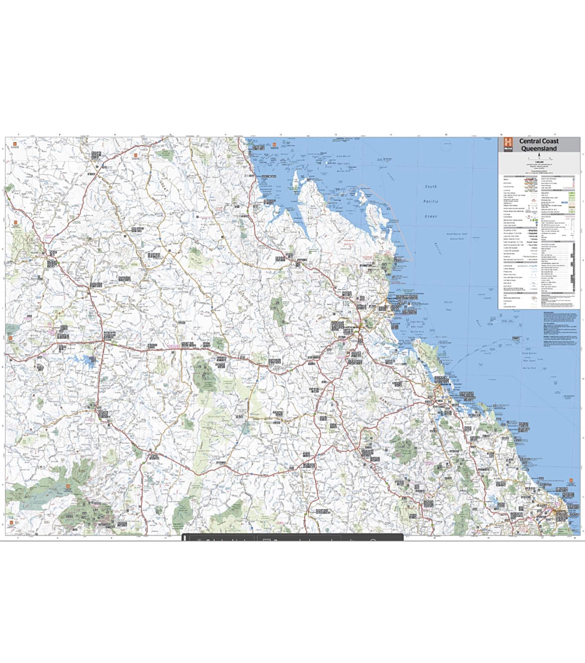 Hema Map Central Coast Queensland - 1st Edition