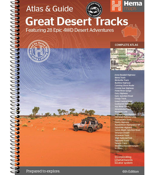 Hema Great Desert Tracks Atlas and Guide (Spiral Bound) 6th Edition