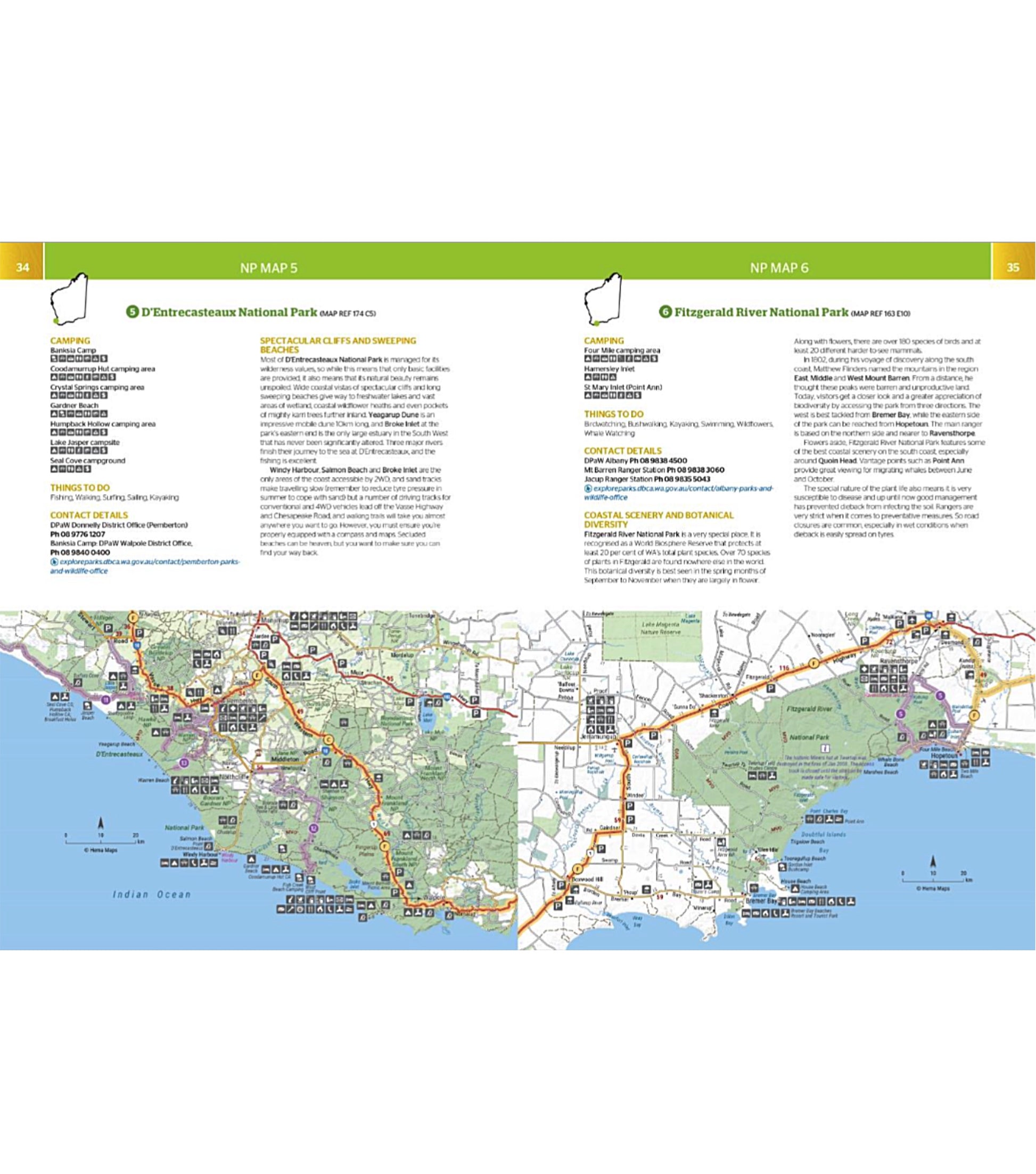 Hema Western Australia Road and 4WD Track Atlas (Spiral Bound ) 4th Edition