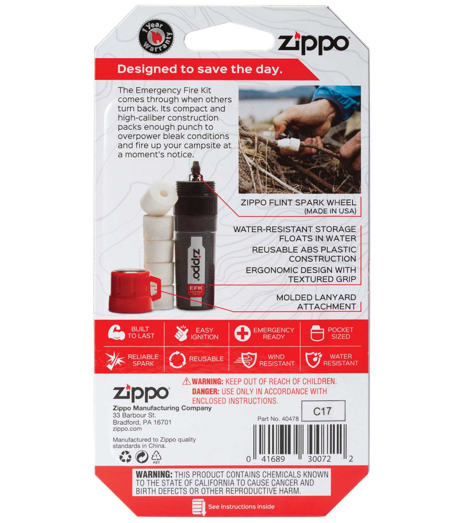 Zippo Emergency Fire Kit