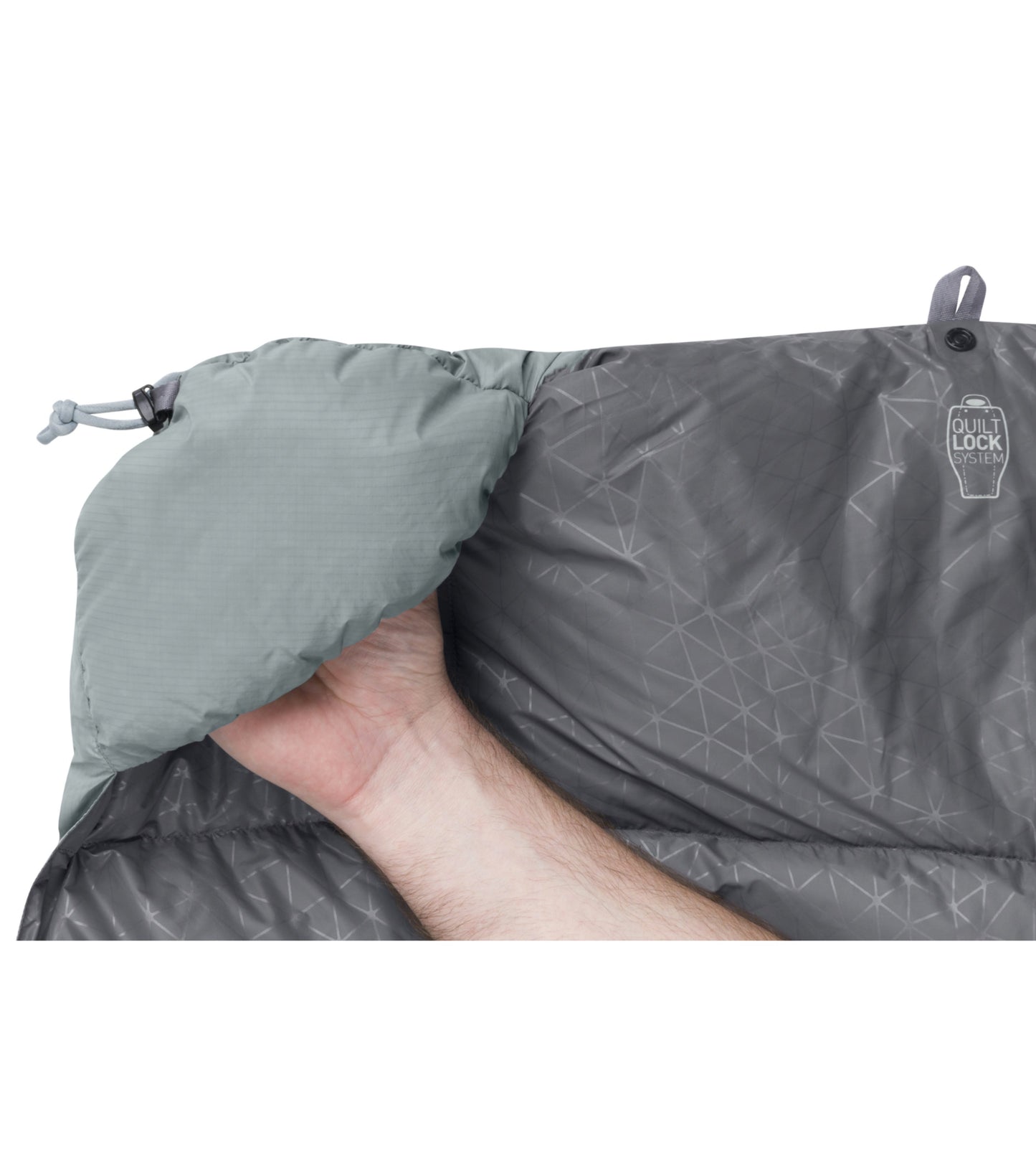 Sea to Summit Cinder Cd1 - Down Integrated Sleeping Quilt - Regular - Pale Grey / Dark Grey