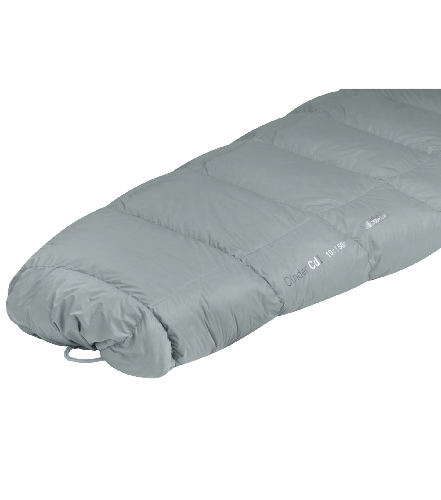 Sea to Summit Cinder Cd1 - Down Integrated Sleeping Quilt - Regular - Pale Grey / Dark Grey