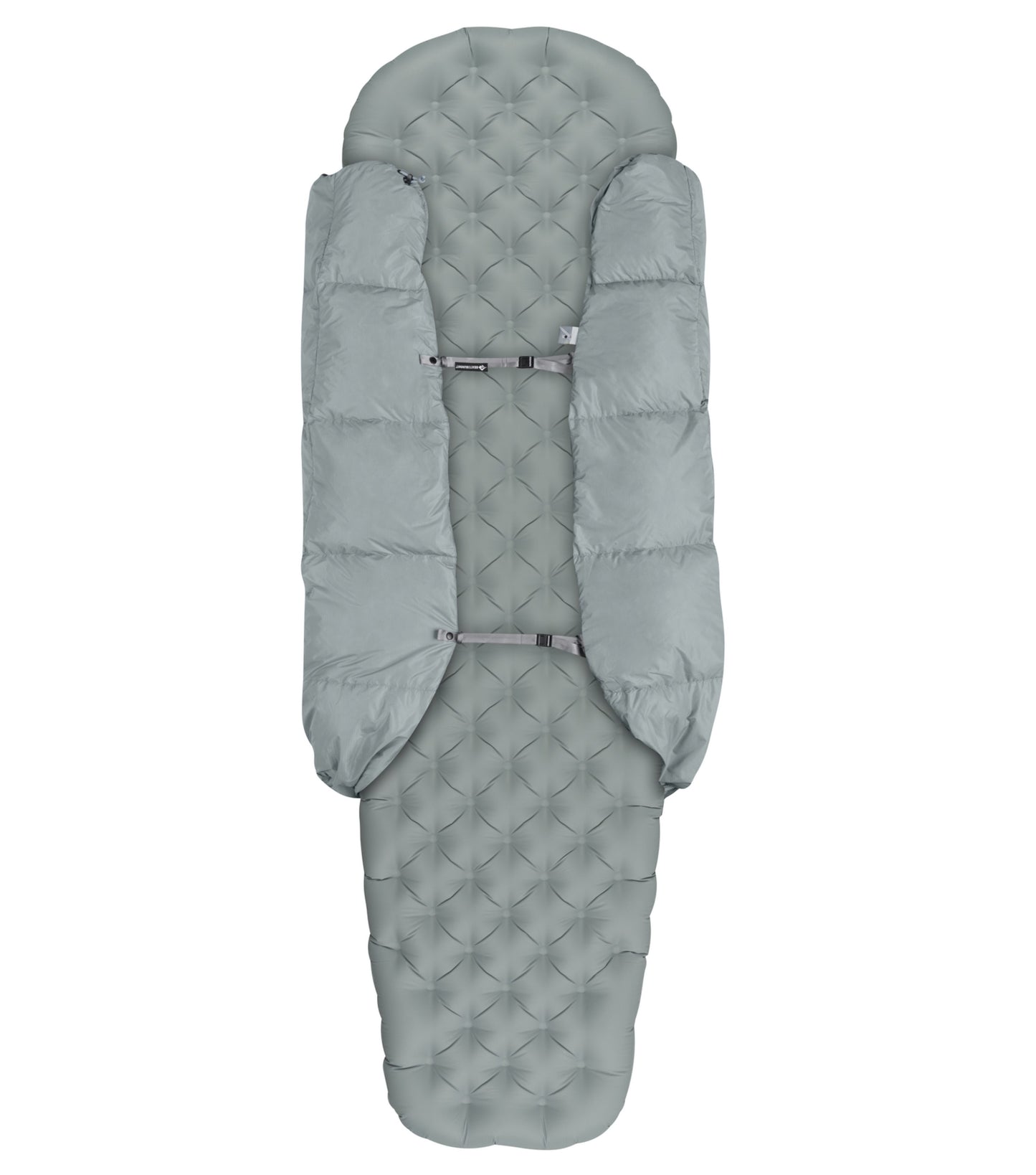 Sea to Summit Cinder Cd1 - Down Integrated Sleeping Quilt - Regular - Pale Grey / Dark Grey