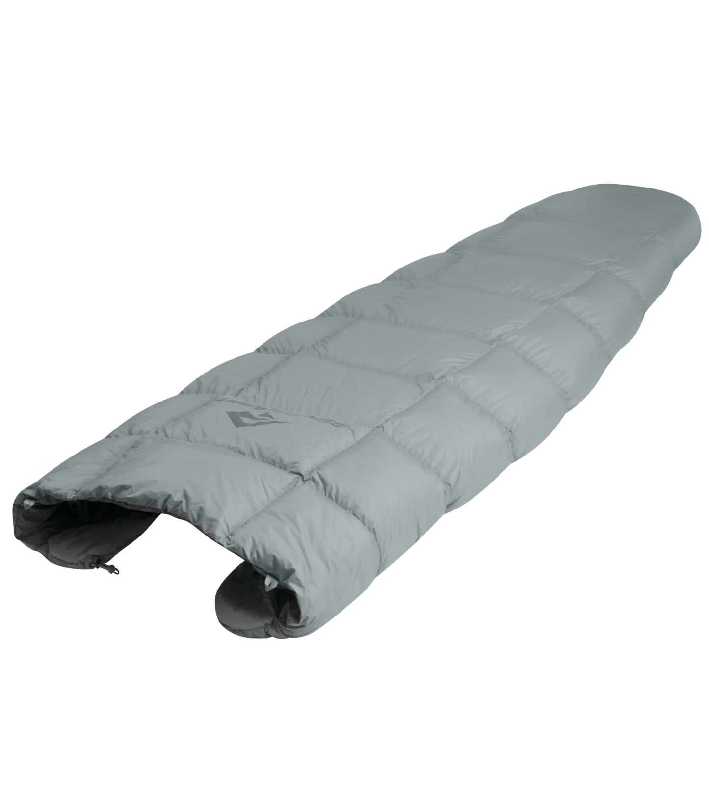 Sea to Summit Cinder Cd1 - Down Integrated Sleeping Quilt - Long - Pale Grey / Dark Grey