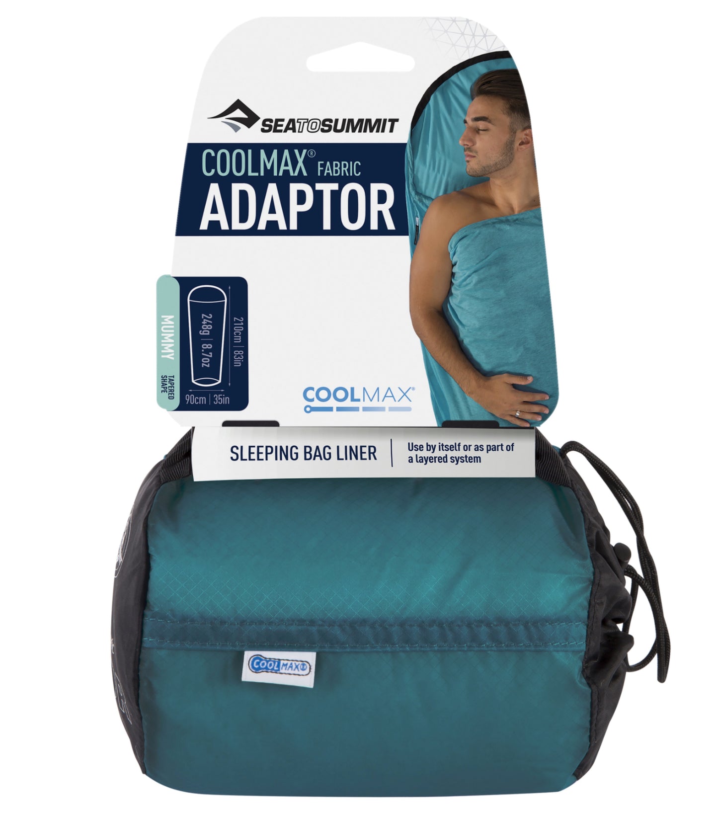 Sea to Summit Coolmax Sleeping Bag Liner - Aqua