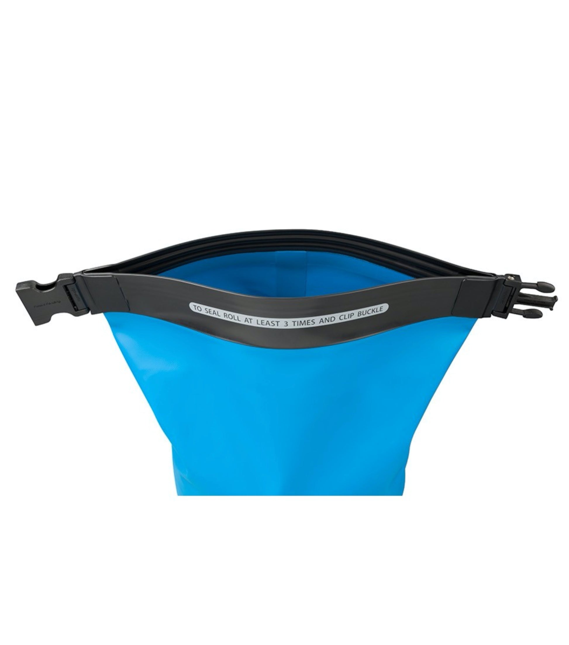 Non-wicking TPU roll top closure with innovative interlocking profile that is secure and waterproof