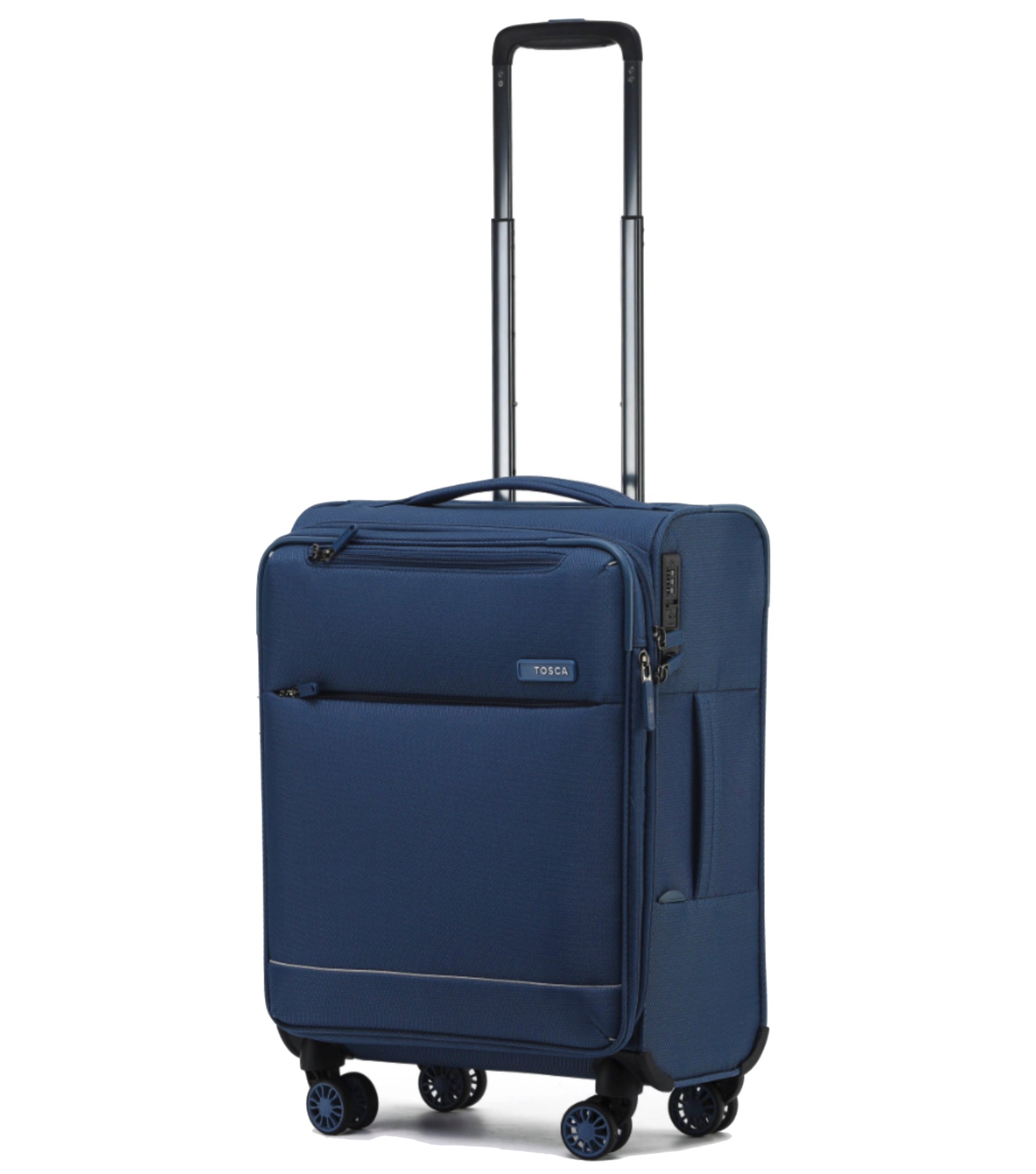 Feather light styled soft trolly carry-on case