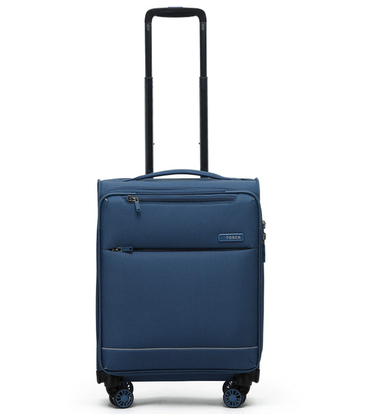 Tosca So Lite - 54 cm 4-Wheel Carry-On Suitcase - Blue