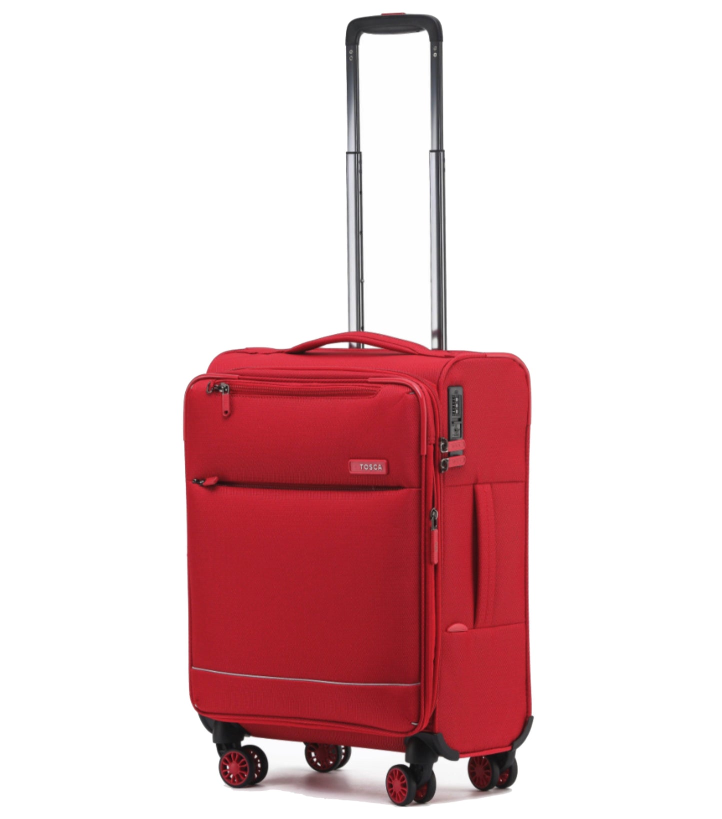 Feather light styled soft trolly carry-on case